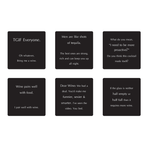 Karen Design Coasters Set of 6 V2 Black