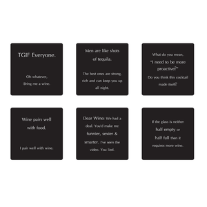 Karen Design Coasters Set of 6 V2 Black