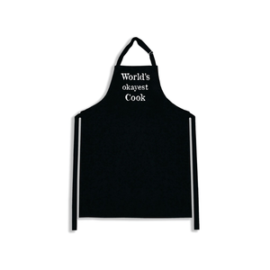 Karen Design Mens Apron 'World's Okayest Cook'