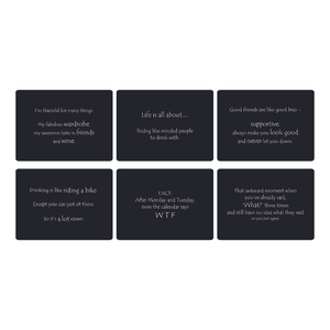 Karen Design Placemats Set of 6 V3 Black