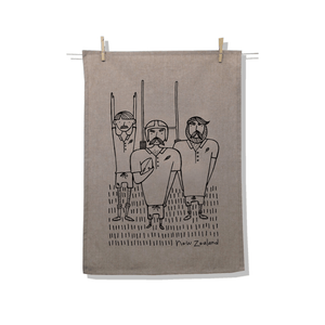 Karen Design Tea Towel Natural 'NZ Rugby'