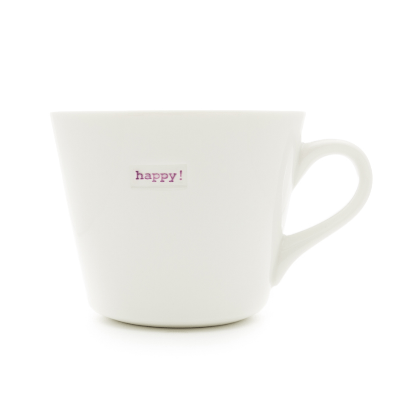 Keith Brymer Jones Bucket Mug 350ml - happy!