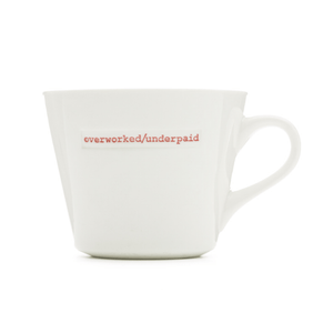 Keith Brymer Jones Bucket Mug 350ml - overworked/underpaid