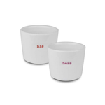 Keith Brymer Jones Egg Cups - his and hers