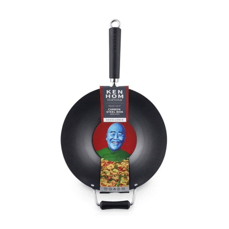 Ken Hom Excellence Non-Stick Pressed Aluminium Wok 31cm