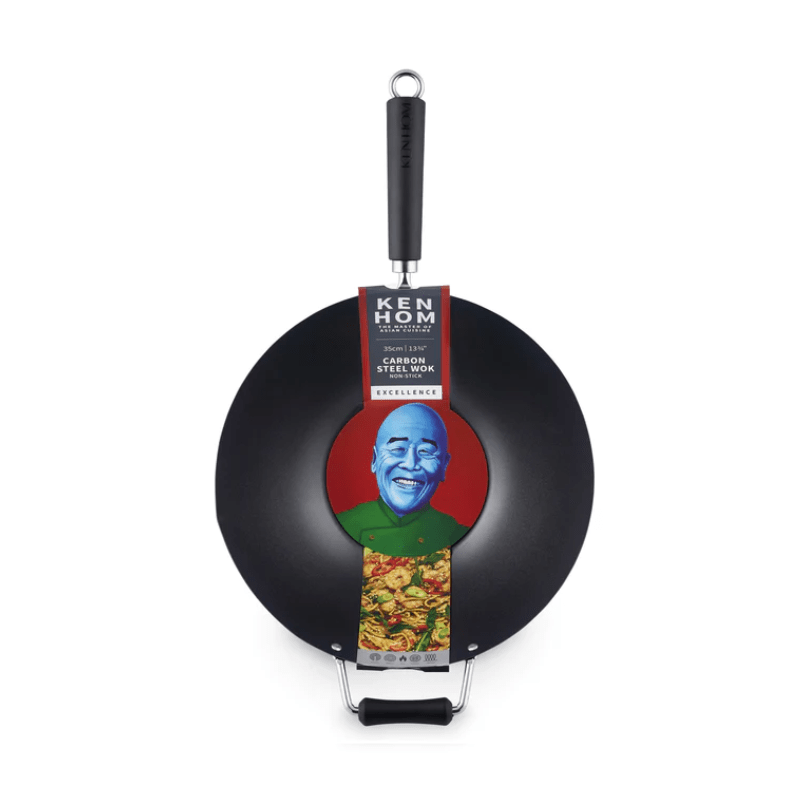 Ken Hom Excellence Non-Stick Pressed Aluminium Wok 35cm