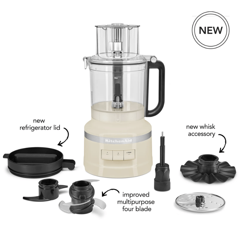 KitchenAid 9 Cup Food Processor Almond Cream