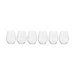 Krosno Harmony Stemless Wine Glass 540ml Set of 6