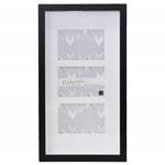 LINENS & MORE BOX PHOTO FRAME TRIPLE 4X6 BLACK