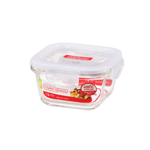 LocknLock Euro Glass Square Container with Lid 300ml