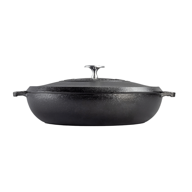 Lodge Blacklock Cast Iron Braiser with Lid 3.7L