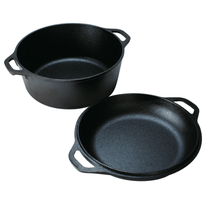 Lodge Cast Iron Double Dutch Oven 4.7L