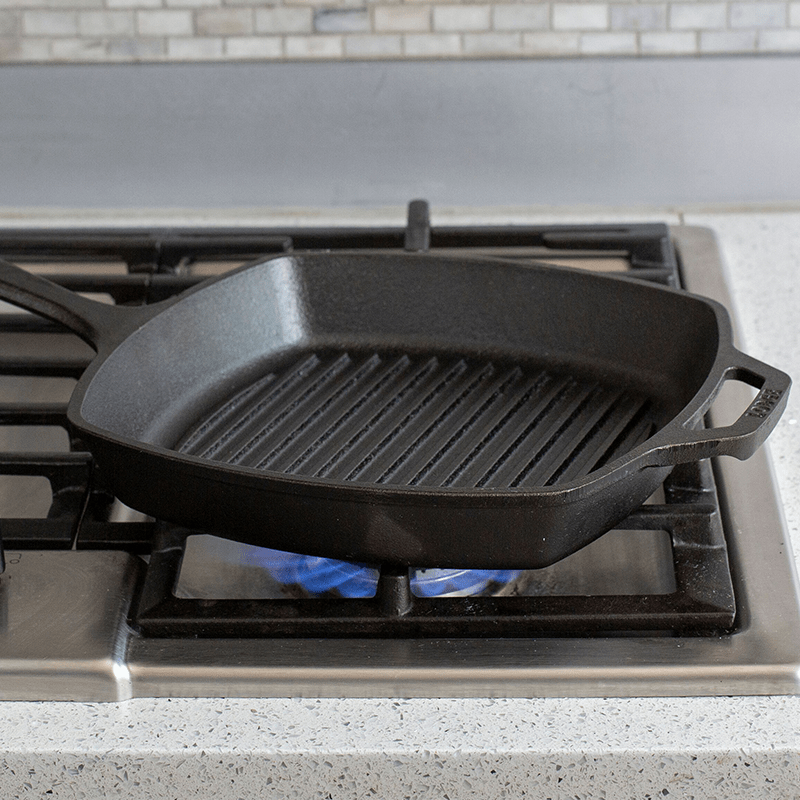 Lodge Cast Iron Square Grill Pan 26cm