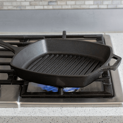 Lodge Cast Iron Square Grill Pan 26cm The Homestore Auckland
