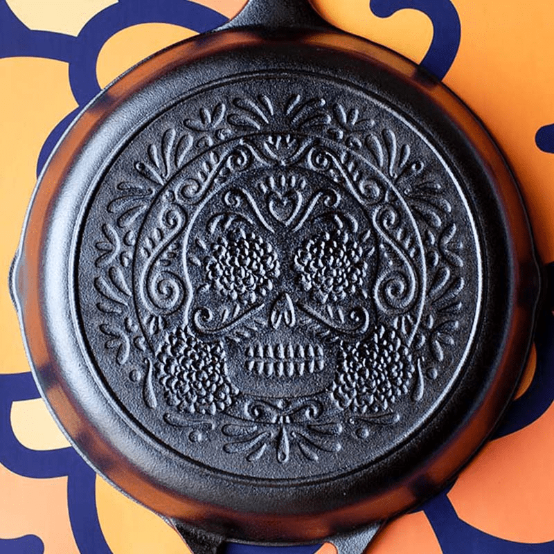 Lodge Sugar Skull Cast Iron Skillet 26cm