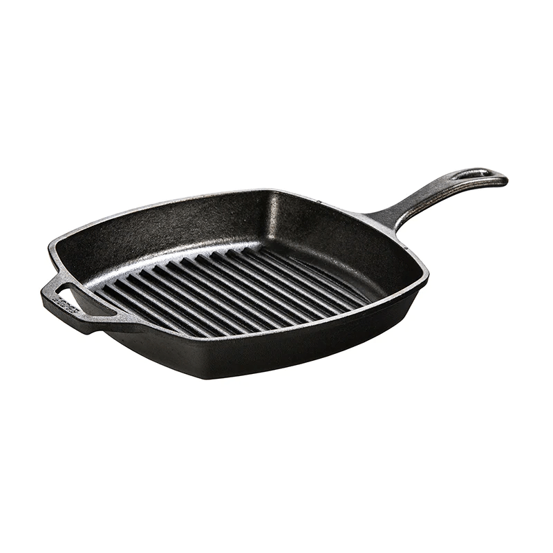 Lodge Wildlife Cast Iron Square Grill Pan Fish 26cm