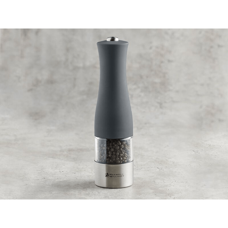 Maxwell & Williams Cosmopolitan Electric Salt or Pepper Mill 21cm Grey