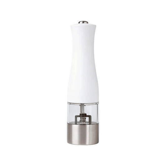Maxwell & Williams Cosmopolitan Electric Salt or Pepper Mill 21cm White The Homestore Auckland
