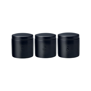 Maxwell & Williams Epicurious Canister 600ml Set of 3 Black