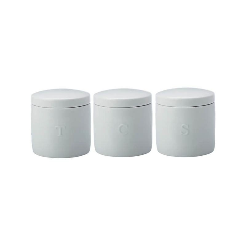 Maxwell & Williams Epicurious Canister 600ml Set of 3 White