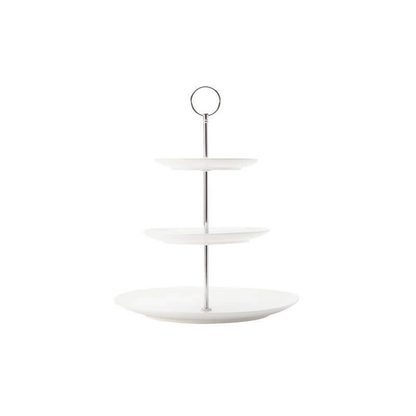 Maxwell & Williams White Basics Diamonds 3-Tier Cake Stand