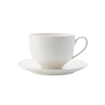 Maxwell & Williams White Basics Diamonds Tea Cup & Saucer 220ml