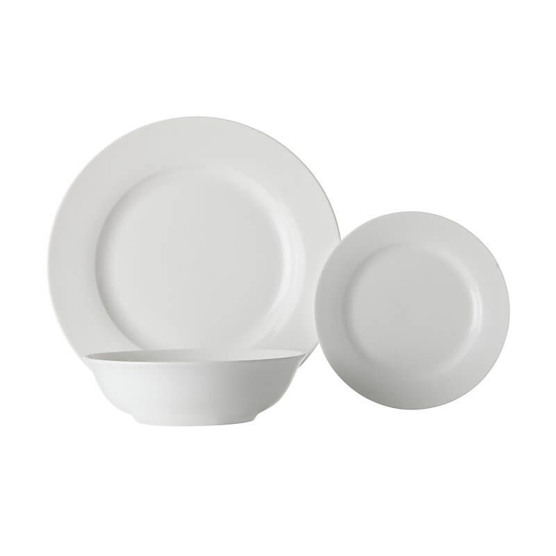 Maxwell & Williams White Basics European Rim Dinner Set 12-Piece