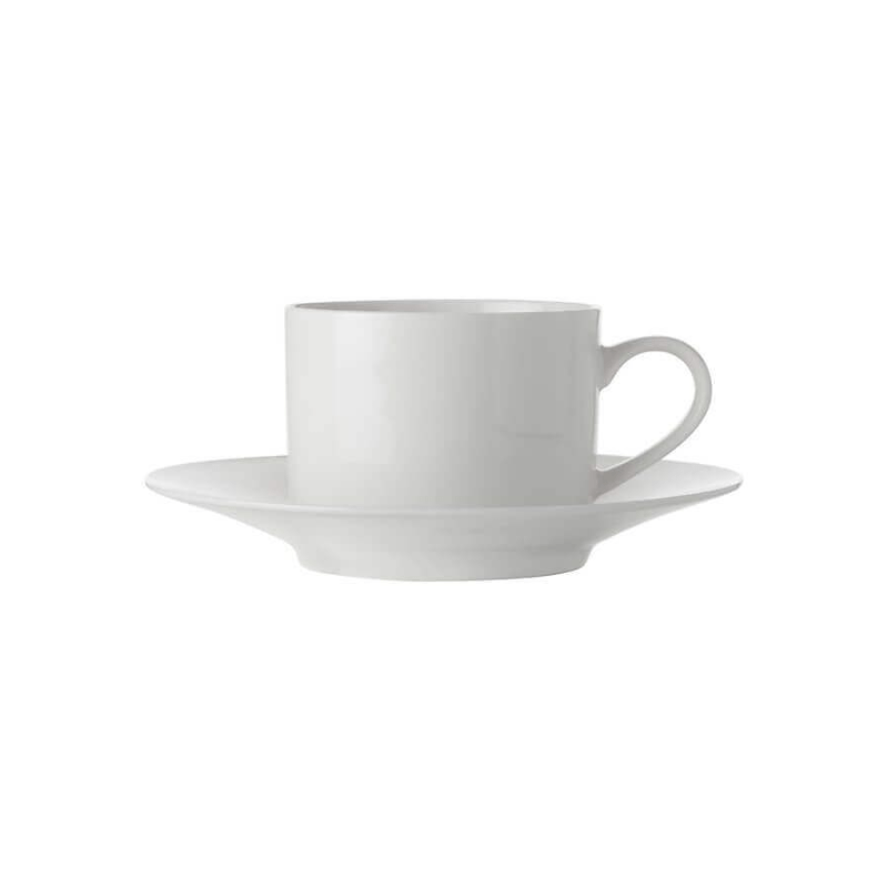 Maxwell & Williams White Basics Straight Cup & Saucer 250ml