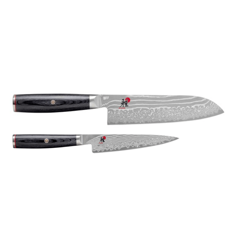 Miyabi Pakka Wood Santoku Set of 2