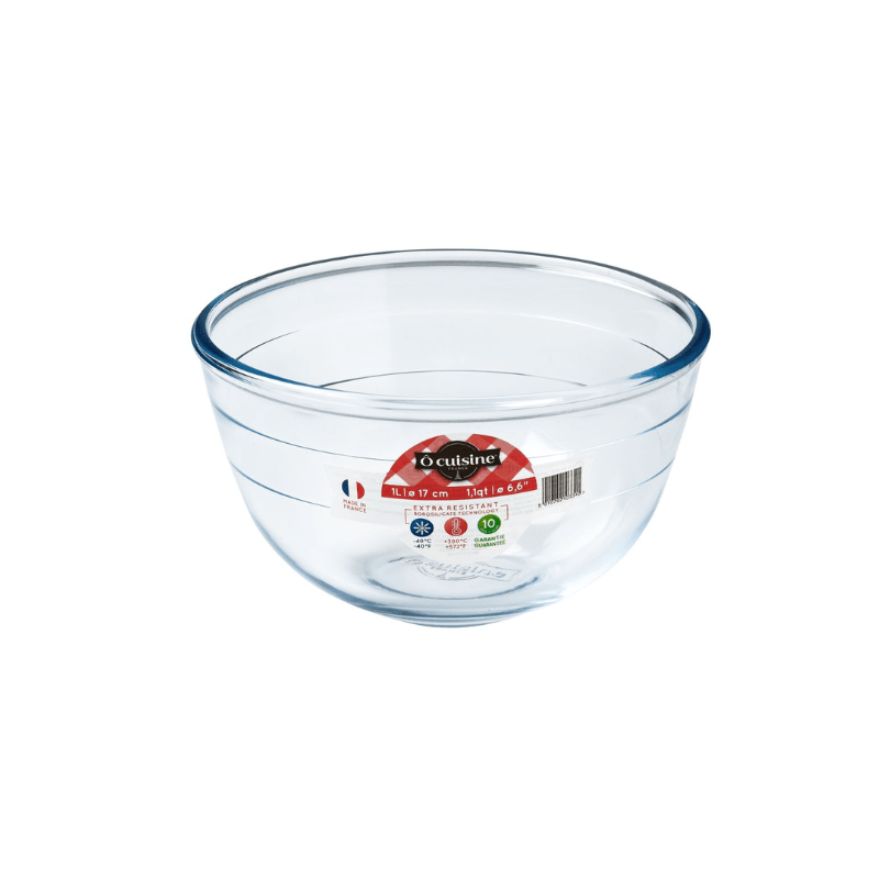 O'Cuisine Borosilicate Glass Mixing Bowl 17cm 1L