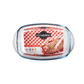 O'Cuisine Borosilicate Glass Rectangular Casserole with Lid 37cm x 22cm 6.5L