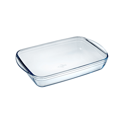 O'Cuisine Borosilicate Glass Rectangular Roaster 40cm x 27cm 4.5L