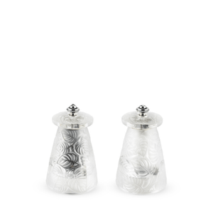 Peugeot Lalique Crystal Salt & Pepper Mills 9cm