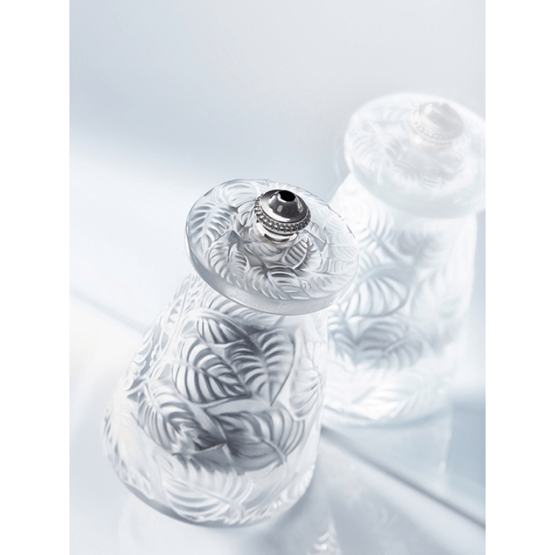 Peugeot Lalique Crystal Salt & Pepper Mills 9cm