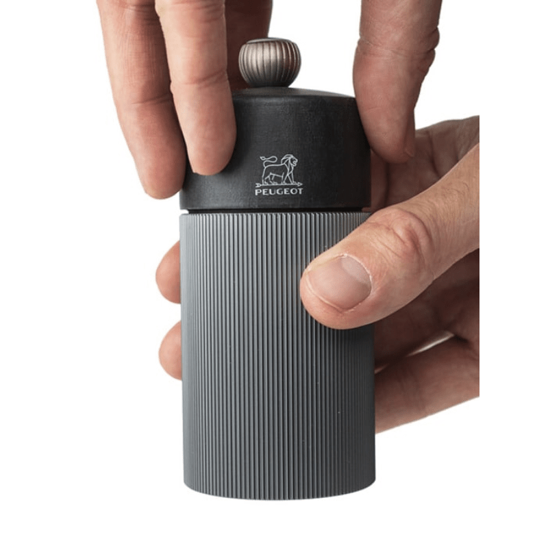 Peugeot Line Aluminium & Graphite Wood Pepper Mill 12cm