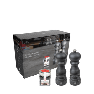 Peugeot Paris u'Select Duo Graphite Salt & Pepper Mill 18cm Set of 2 + Tan Hoi Pepper