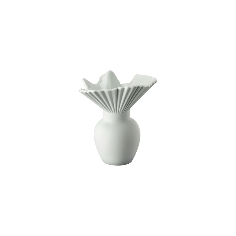 Rosenthal Mini Vase Falda Sea Salt 10cm