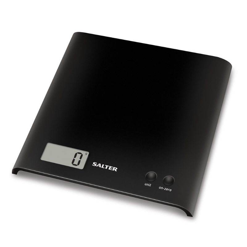 Salter Arc Electronic Kitchen Scale Black 3kg Capacity