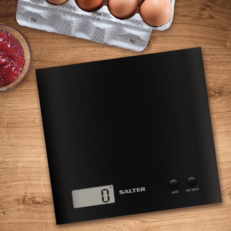 Salter Arc Electronic Kitchen Scale Black 3kg Capacity