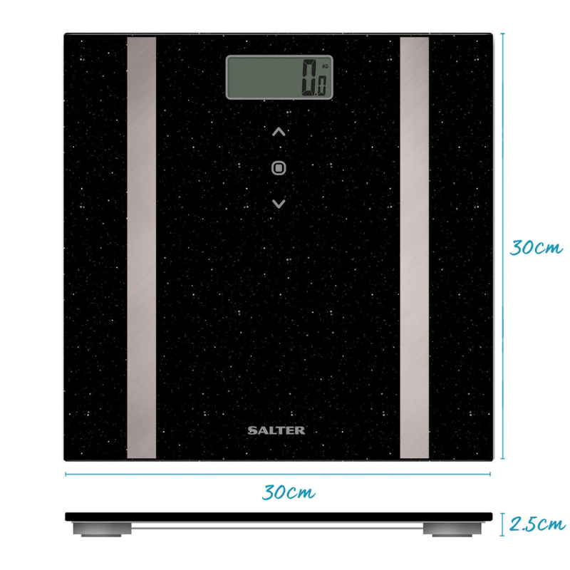 Salter Black Glitter Body Analyser Scale