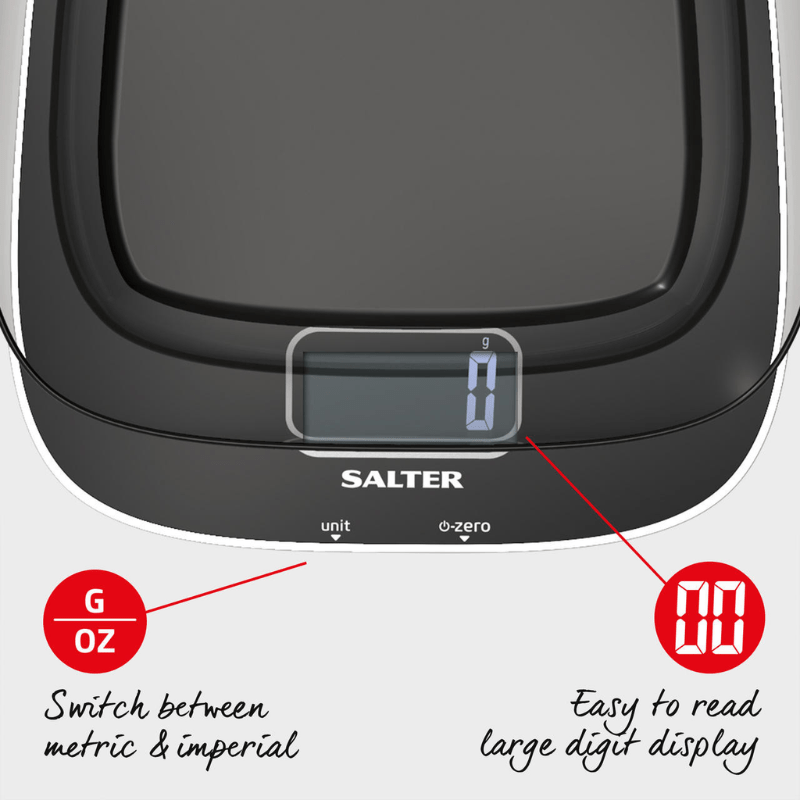 Salter Contour Electronic Bowl Scale 20kg Capacity