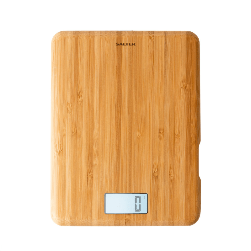 Salter Eco Bamboo Rechargeable Electronic Kitchen Scale 5kg