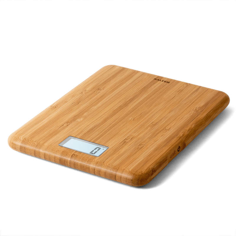 Salter Eco Bamboo Rechargeable Electronic Kitchen Scale 5kg