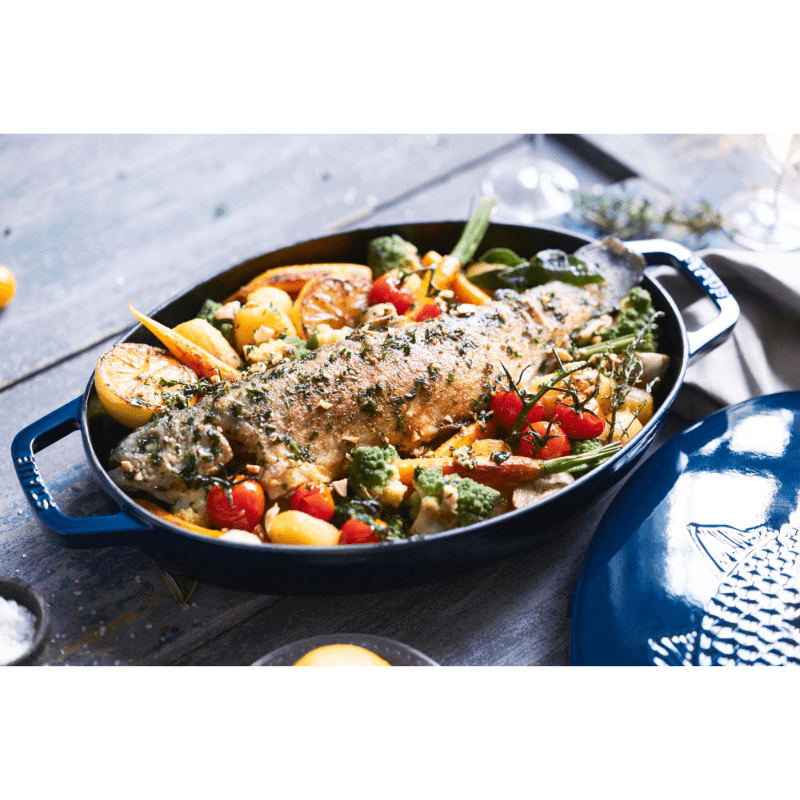 Staub Fish Oval Dish 32cm La Mer