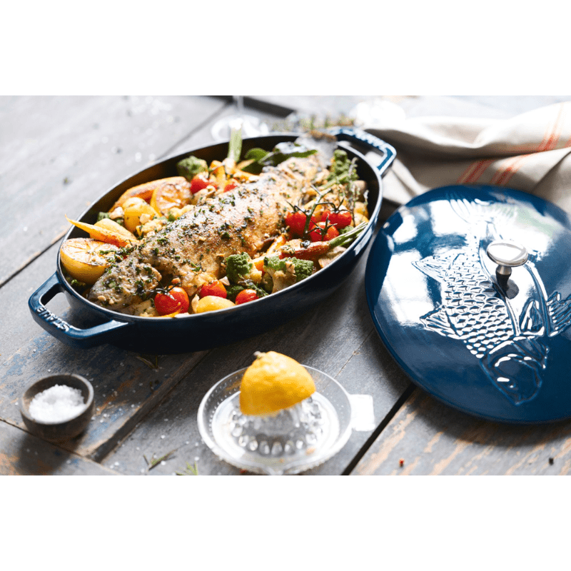 Staub Fish Oval Dish 32cm La Mer