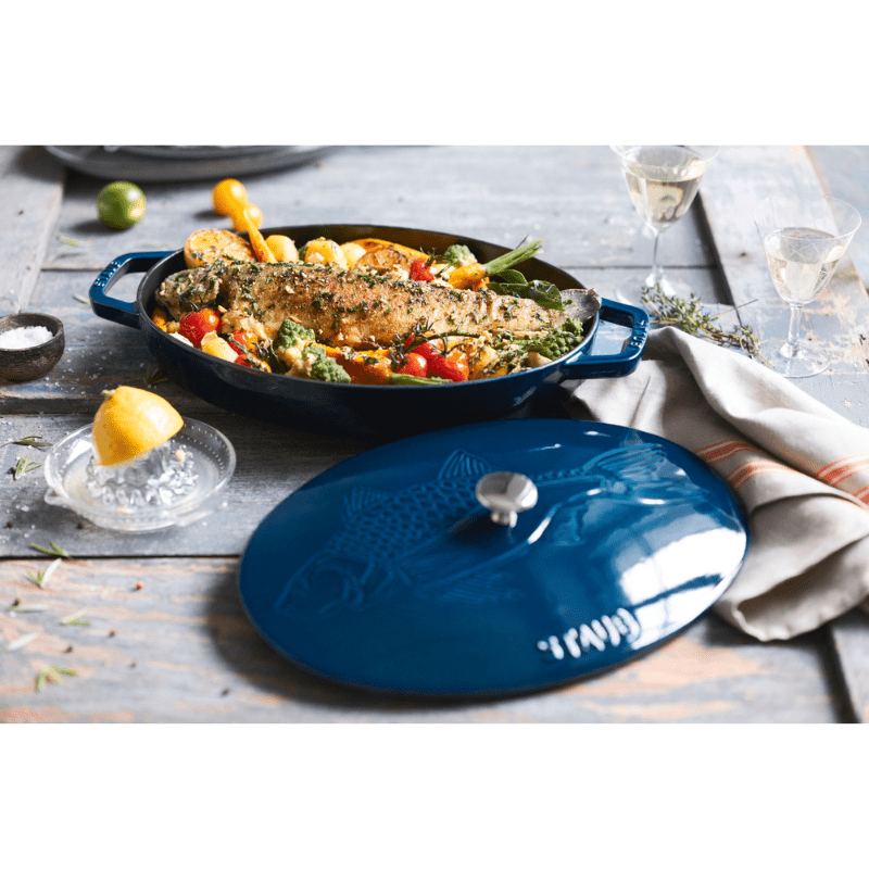 Staub Fish Oval Dish 32cm La Mer