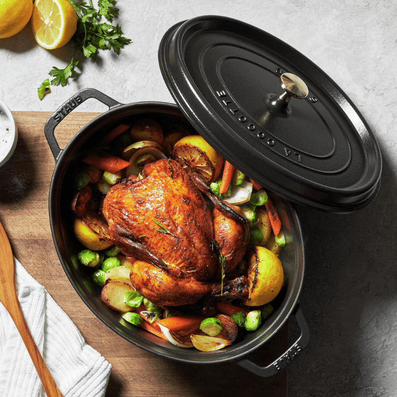 Staub Oval Cocotte 31cm Black