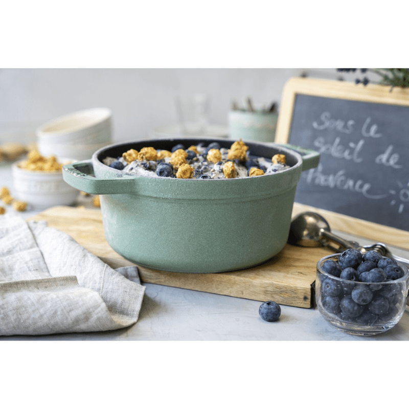 Staub Round Cocotte 20cm Sage