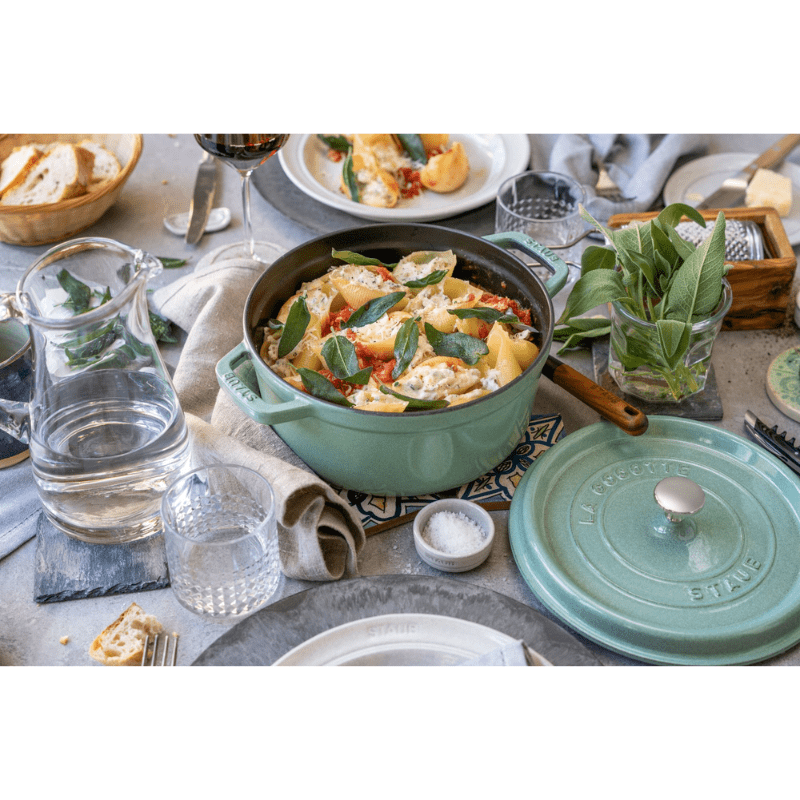 Staub Round Cocotte 20cm Sage