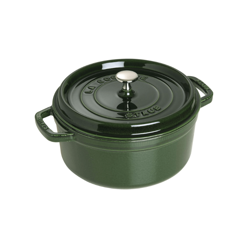 Staub Round Cocotte 24cm Basil Green